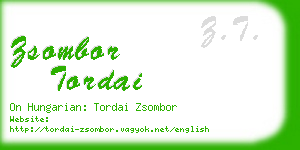 zsombor tordai business card